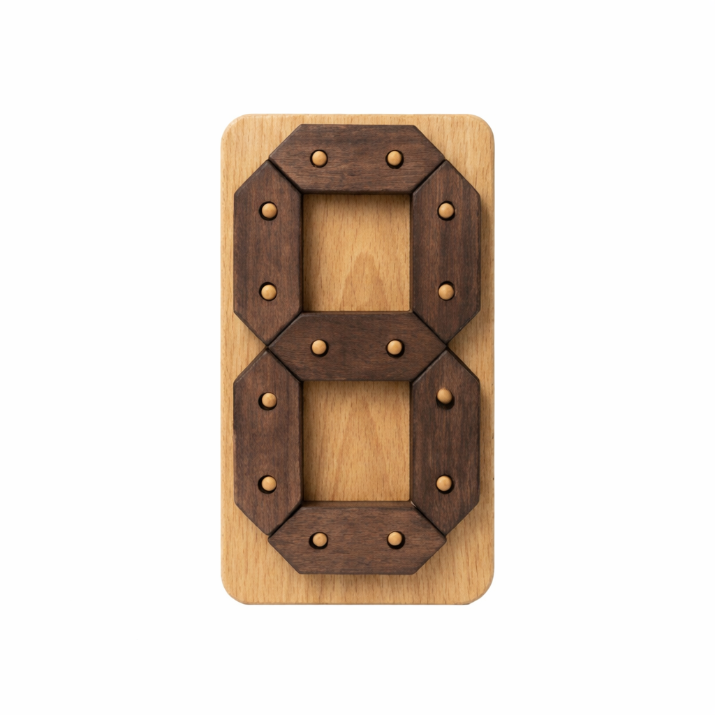 Puzzle cifre cu pini